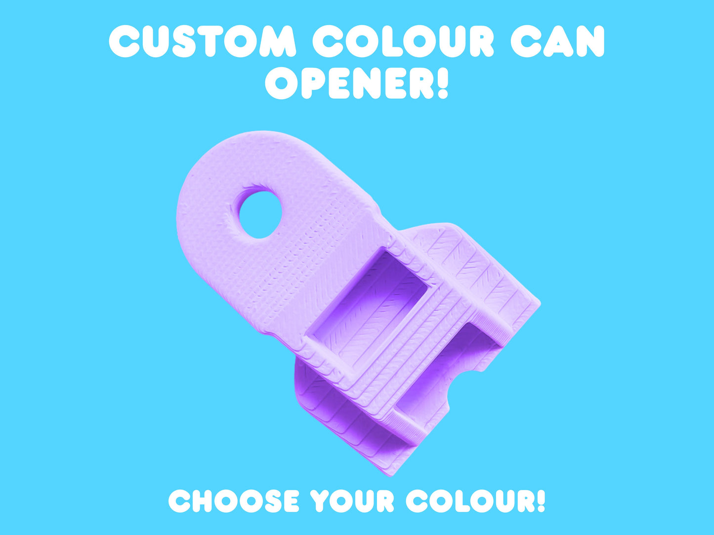Custom Drink Can Opener and Cover
