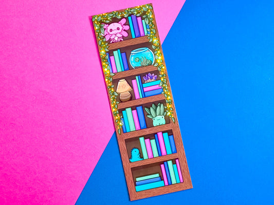 Bookish bookcase bookmark