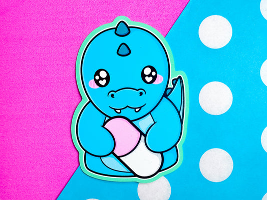 Dinosaur Pill Sticker