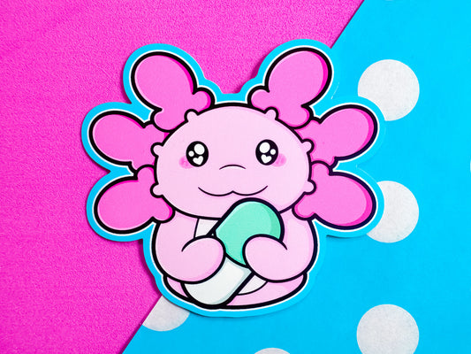 Axolotl Pill Sticker