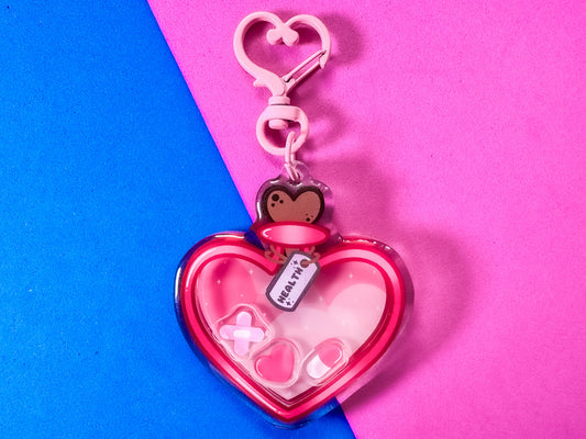 Health Potion Acrylic Shaker Keyring