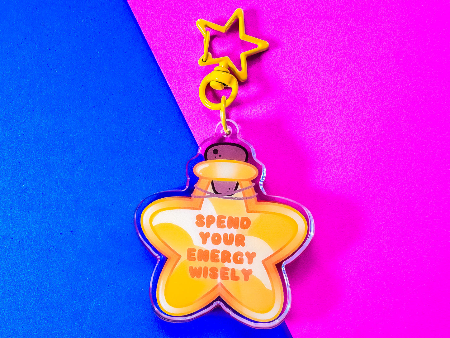 Energy Potion Acrylic Shaker Keyring