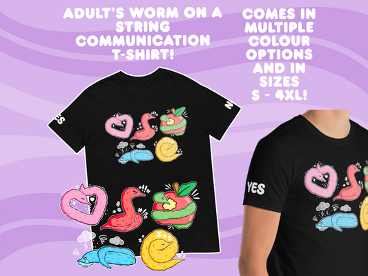 Worm On A String Communication T-Shirt - Adult