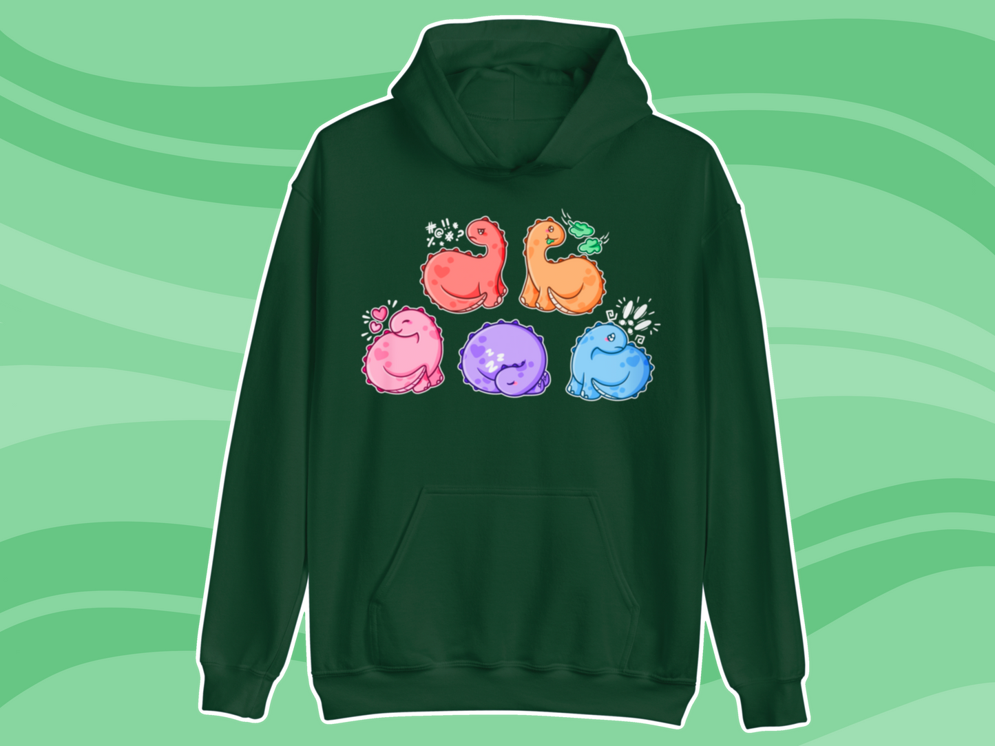 Dinosaur Communication Hoodie - Adult