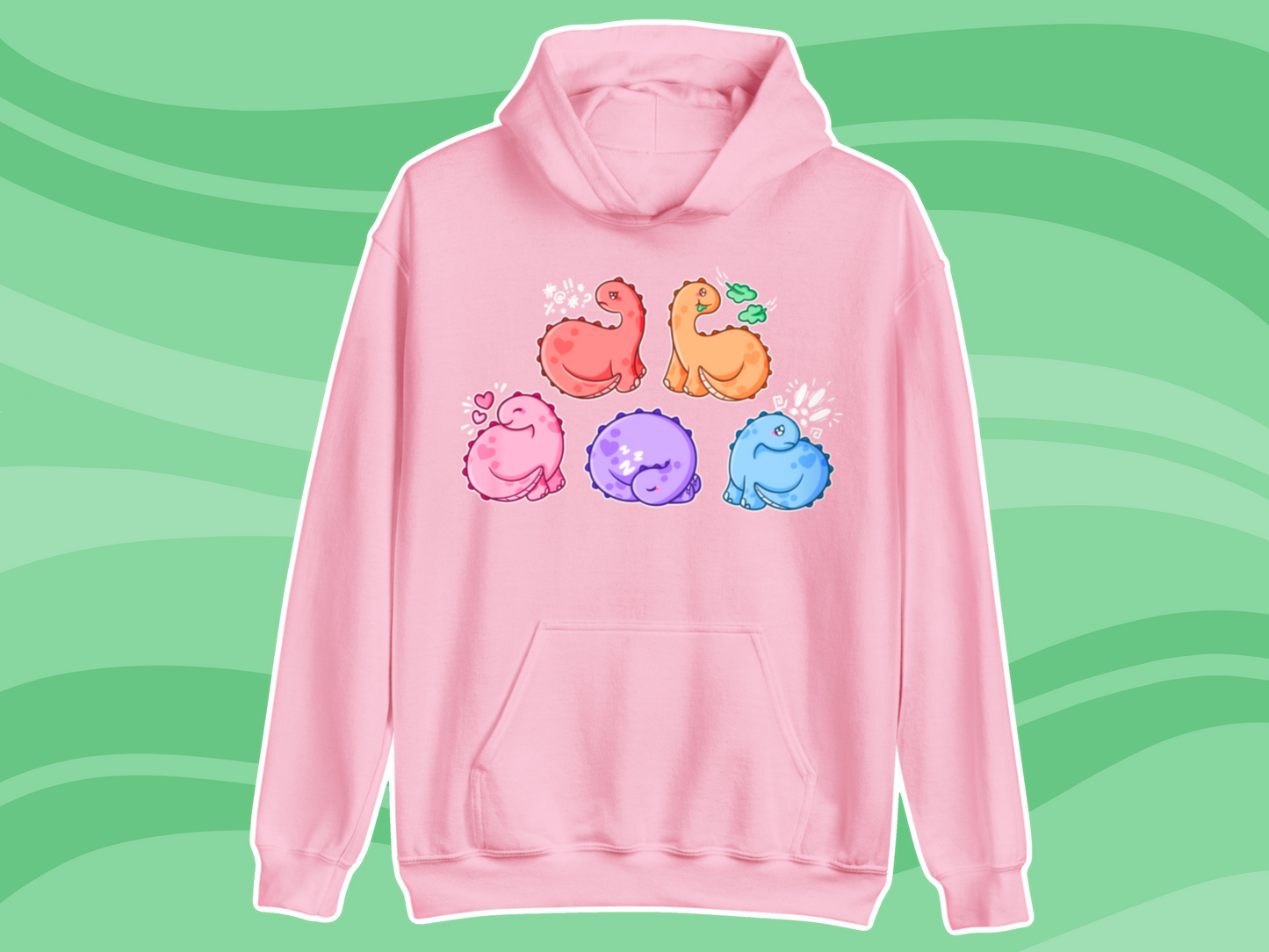 Dinosaur Communication Hoodie - Adult