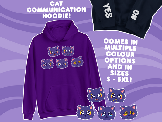 Cat Communication Hoodie - Adult