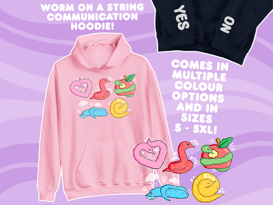 Worm On A String Communication Hoodie - Adult