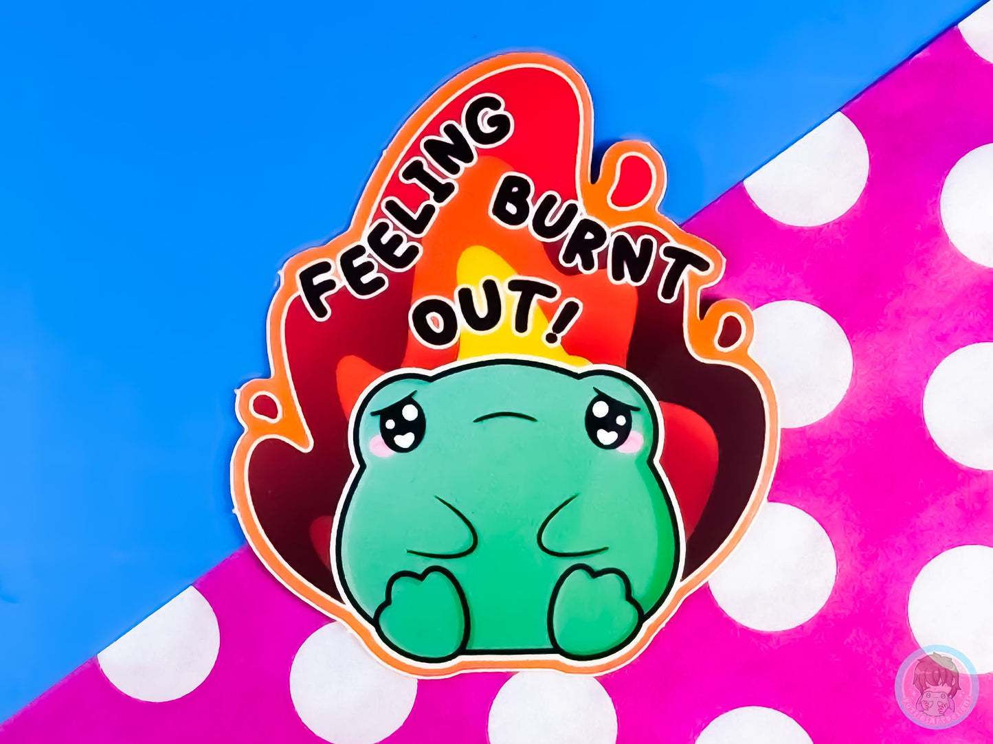 Burnt Out Frog sticker