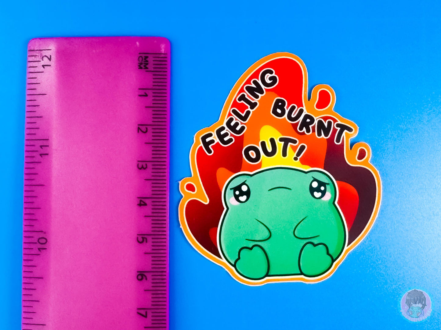 Burnt Out Frog sticker