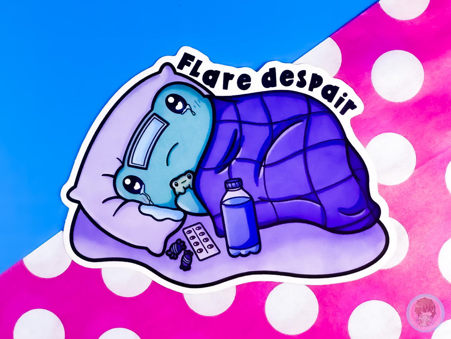 Flare Despair Frog Sticker
