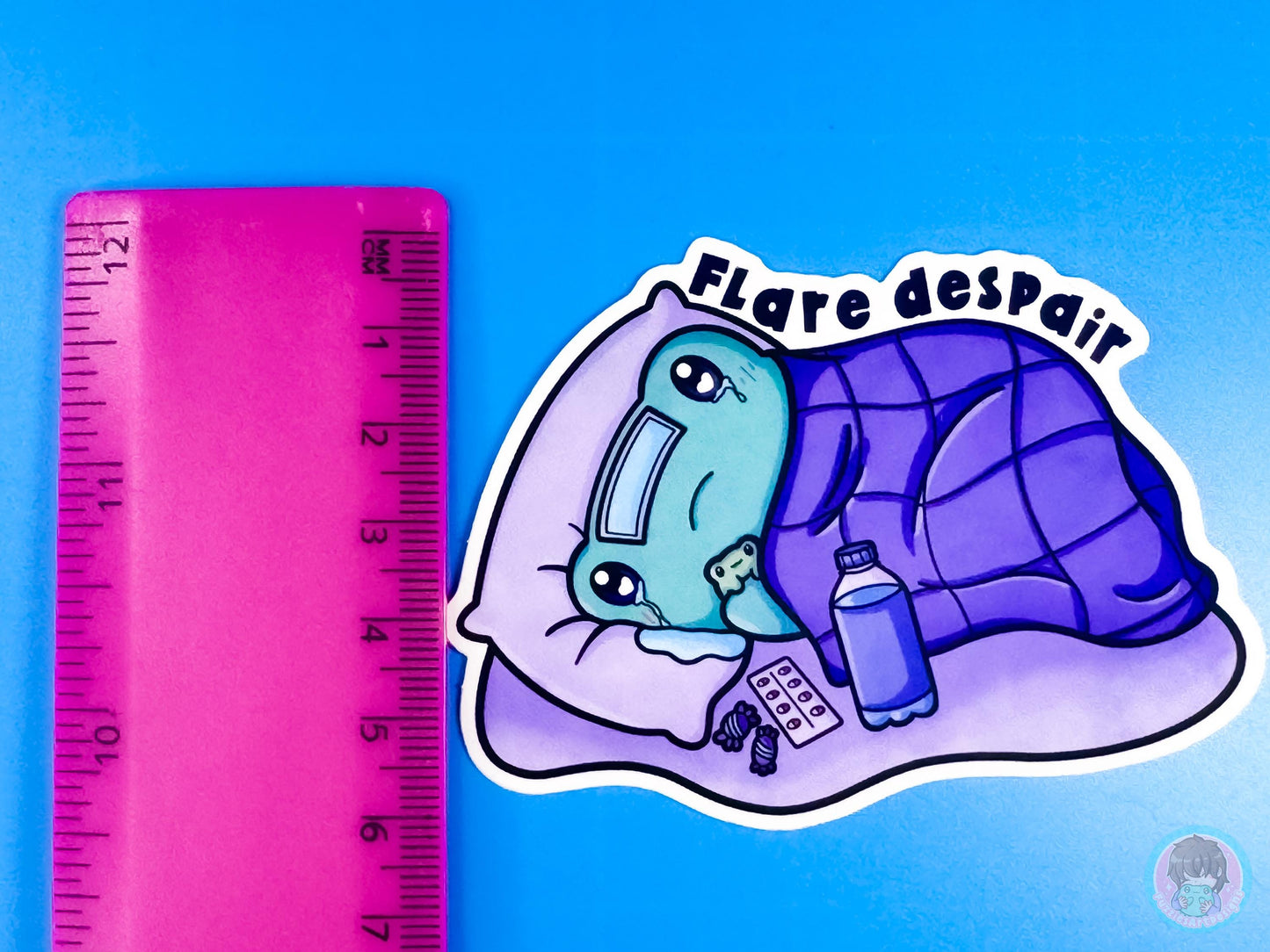 Flare Despair Frog Sticker