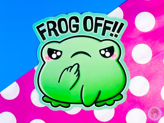 Frog Off Sticker