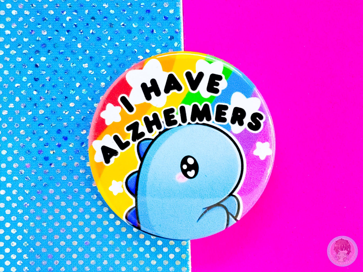 Alzheimers Pin Button Badge