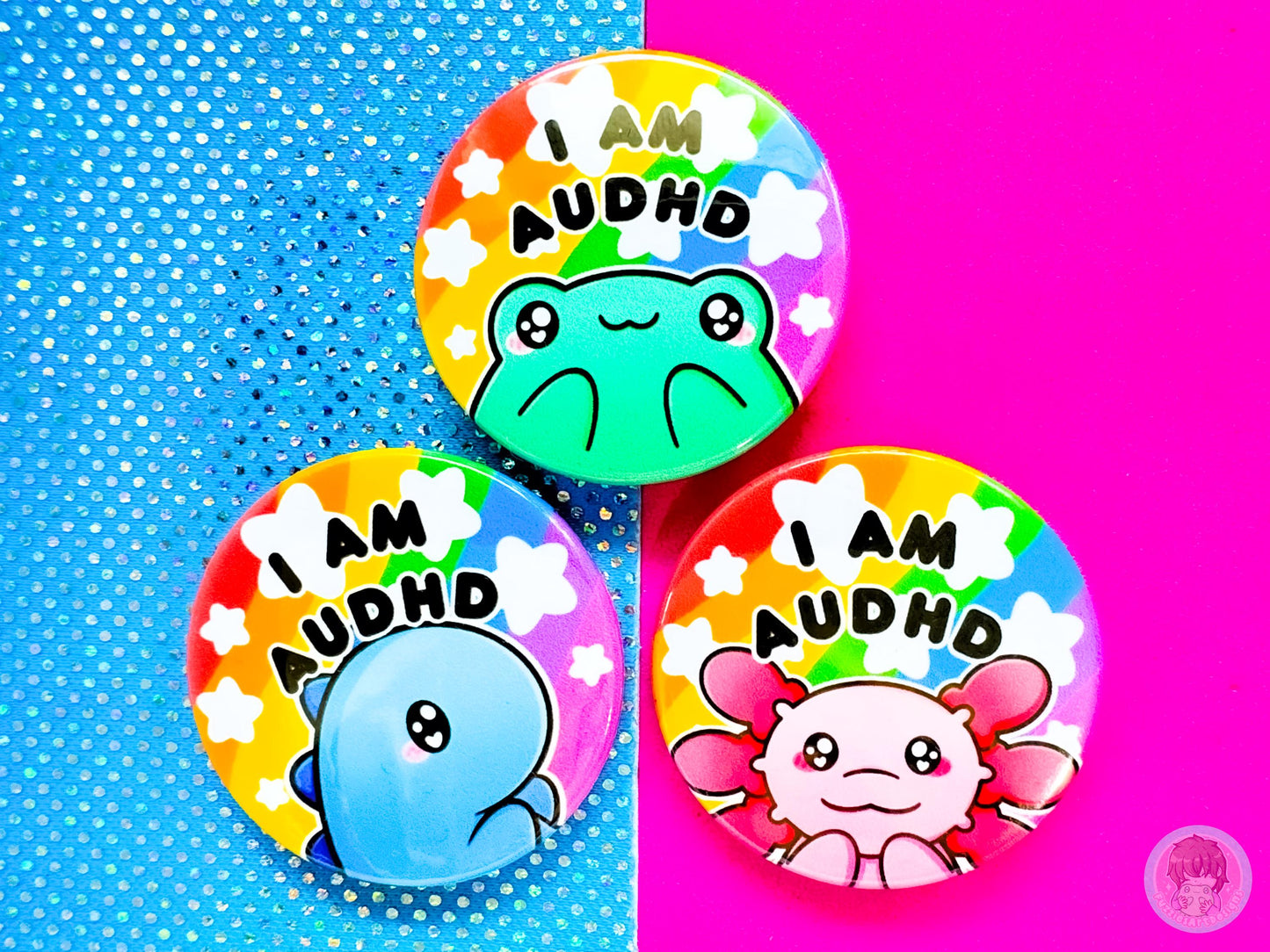 AuDHD Pin Button Badge