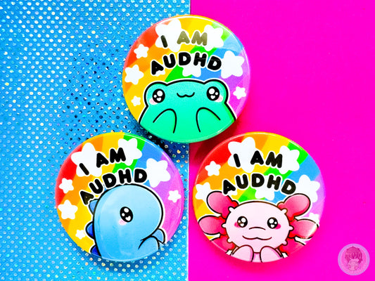 AuDHD Pin Button Badge