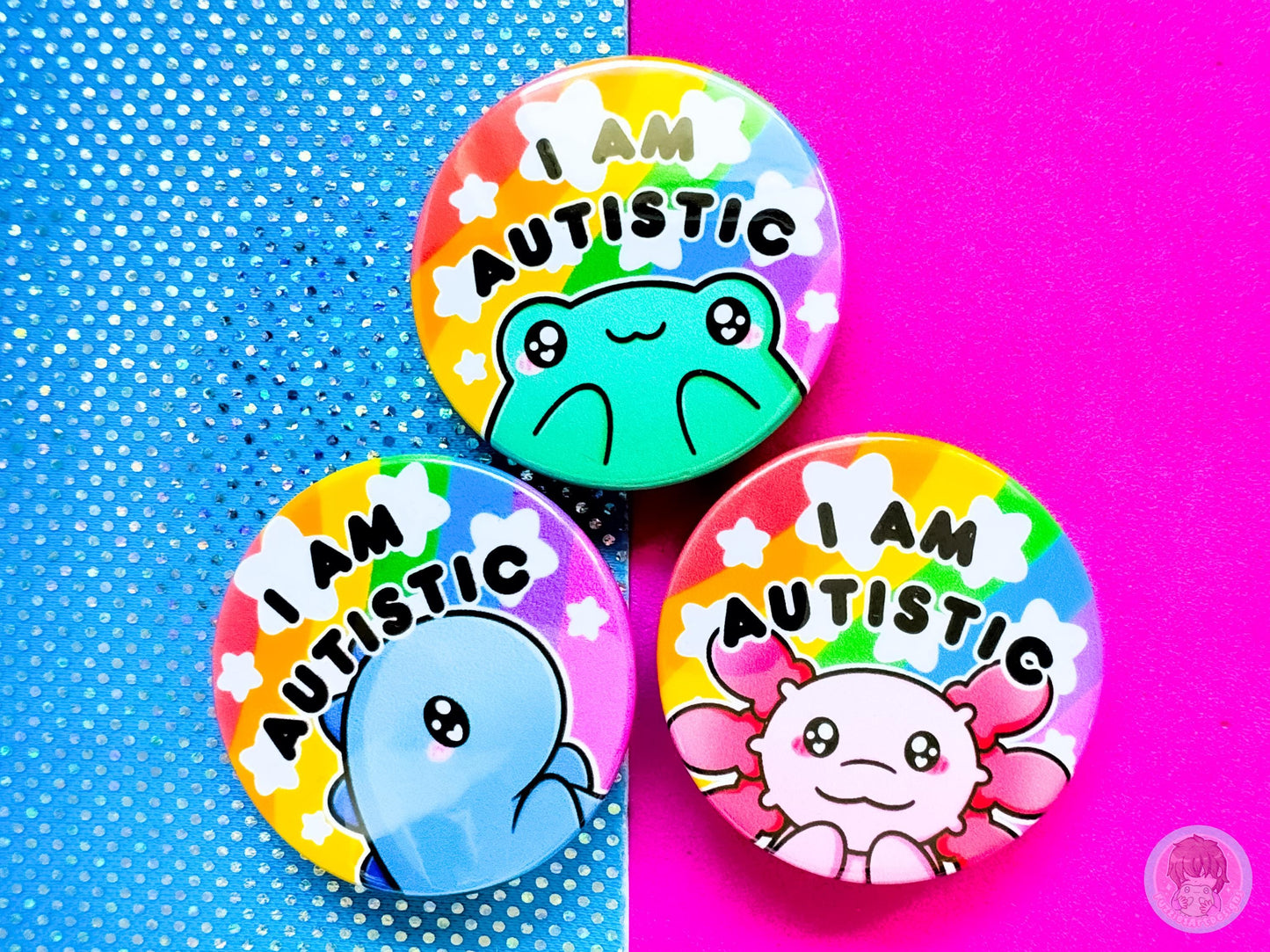 Autistic Pin Button Badge