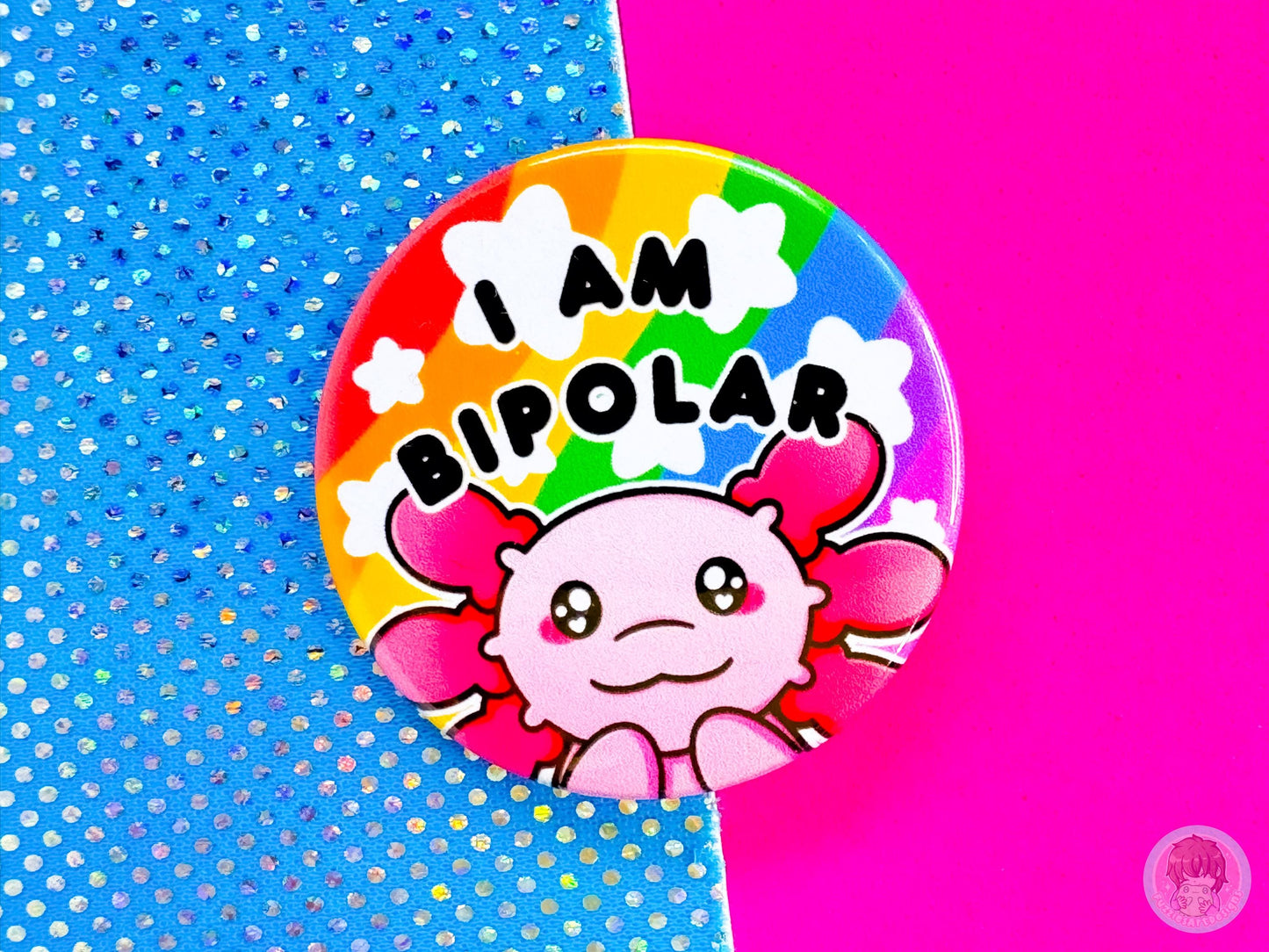 Bipolar Pin Button Badge