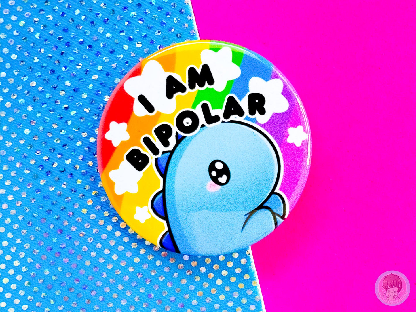 Bipolar Pin Button Badge