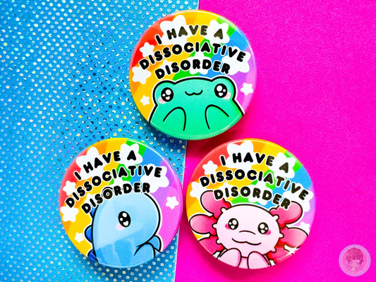 Dissociative Disorder Pin Button Badge