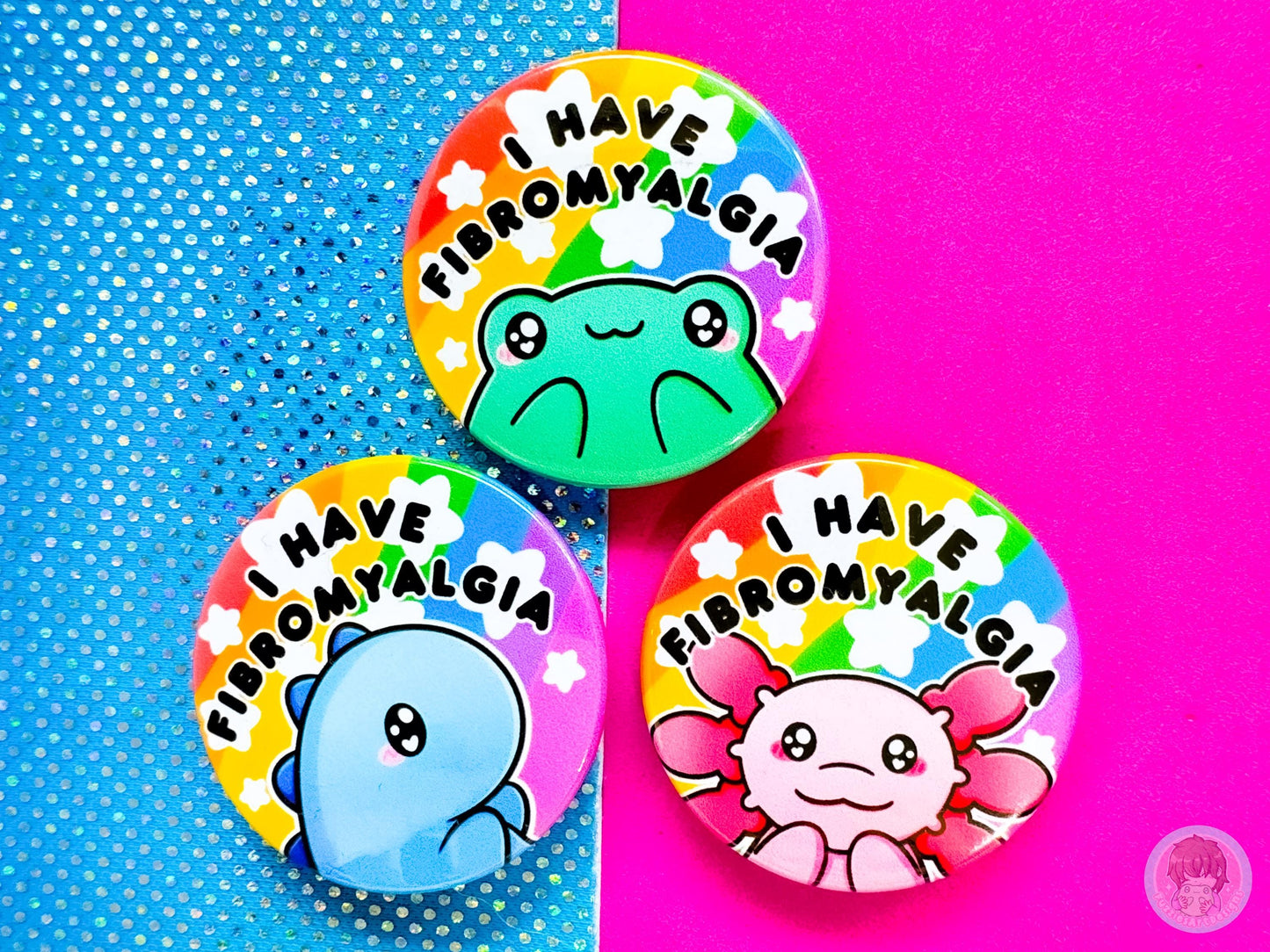 Fibromyalgia Pin Button Badge
