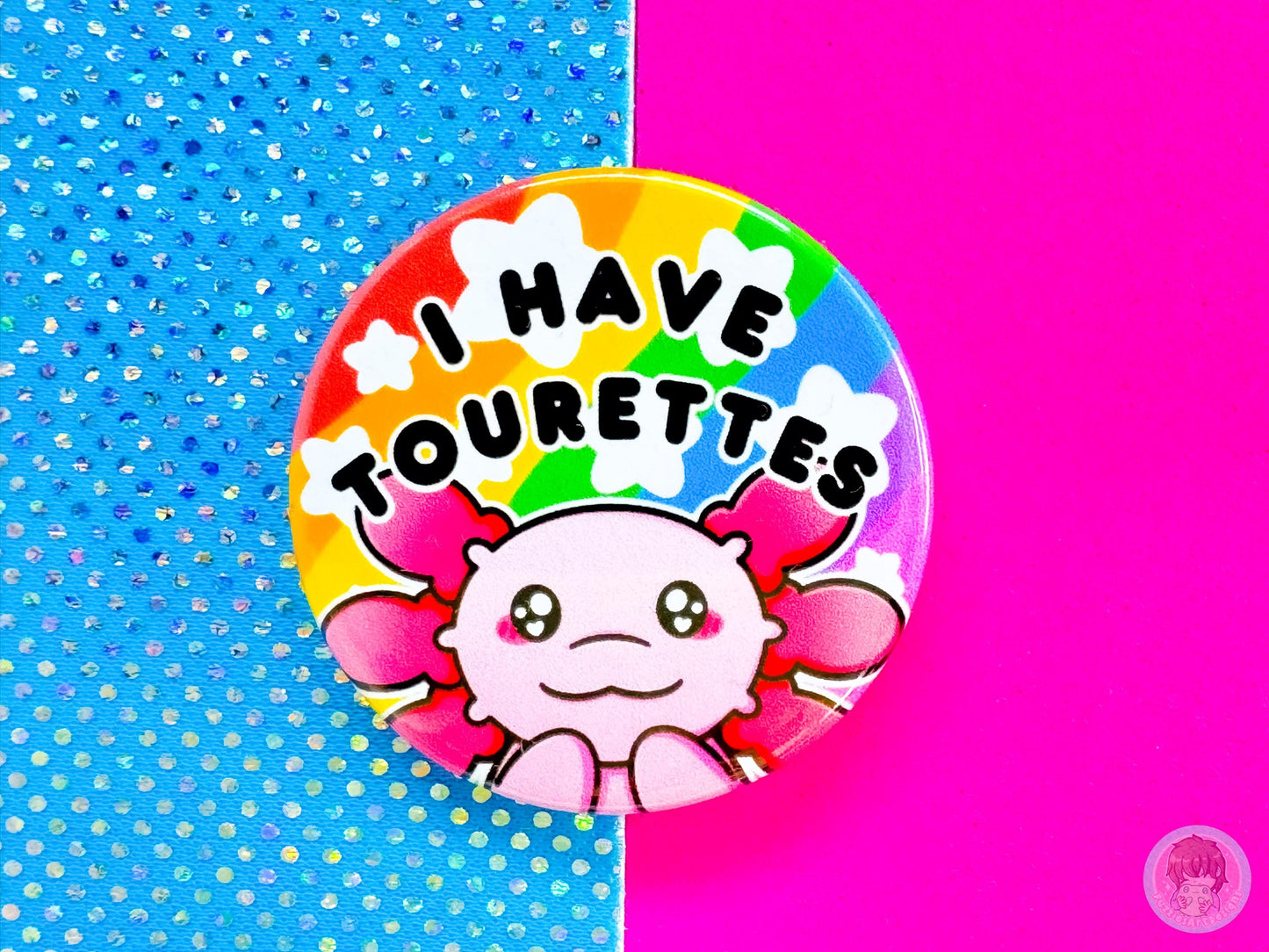Tourettes Pin Button Badge