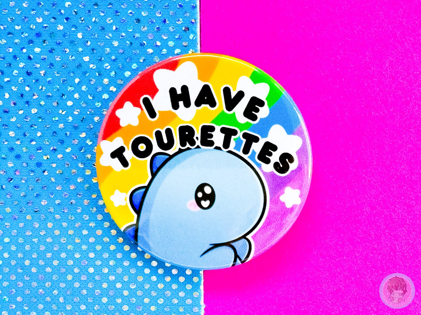 Tourettes Pin Button Badge