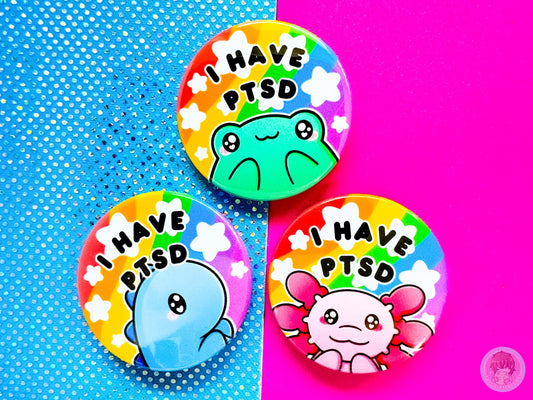 PTSD Pin Button Badge