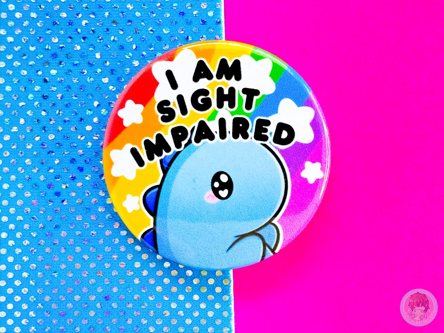 Sight Impaired Pin Button Badge