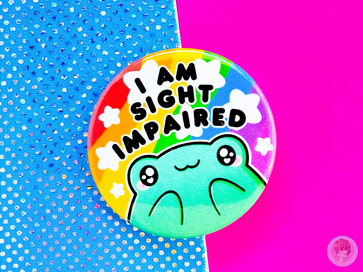 Sight Impaired Pin Button Badge