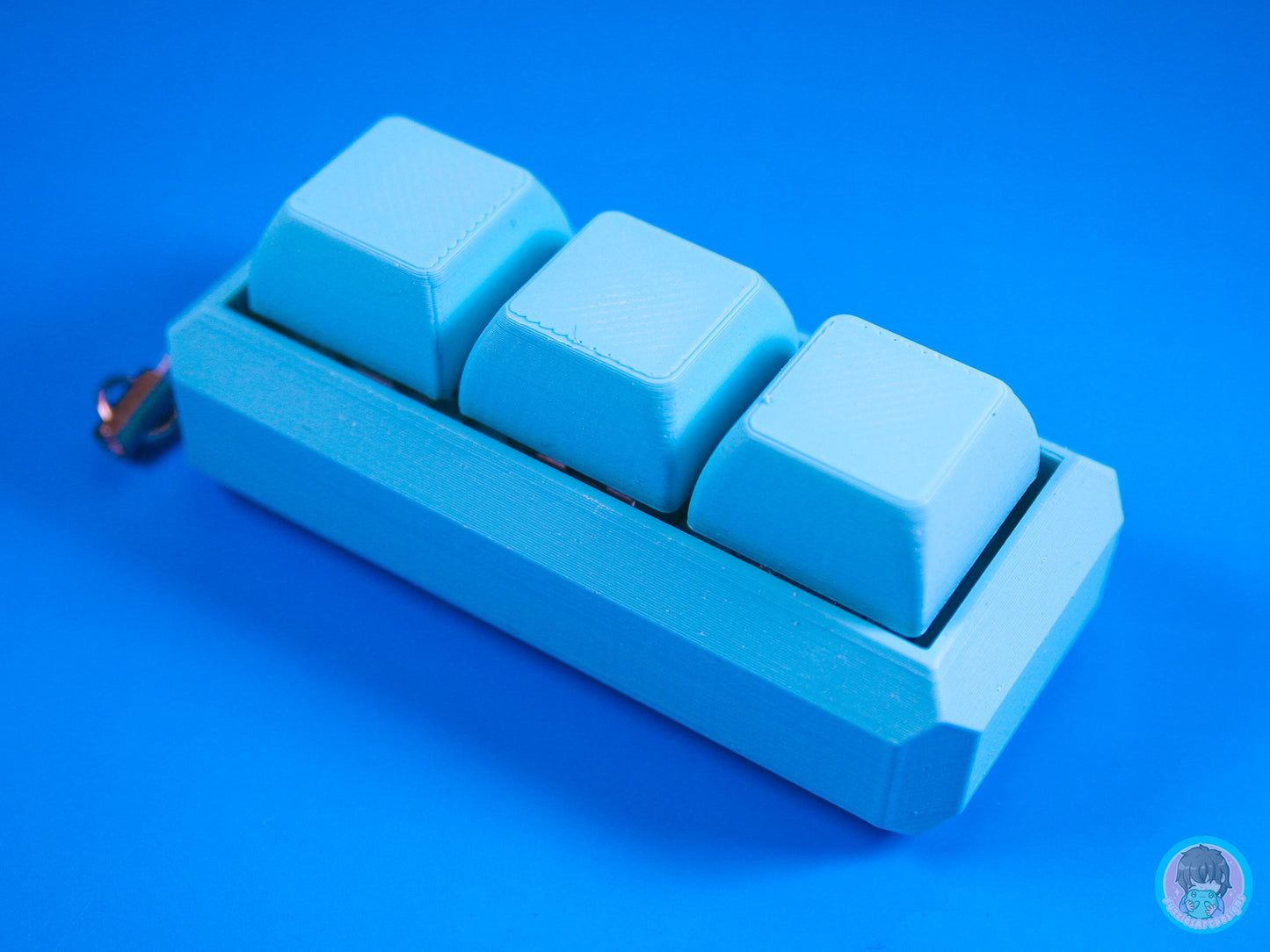 Blue Keyboard Button Fidget