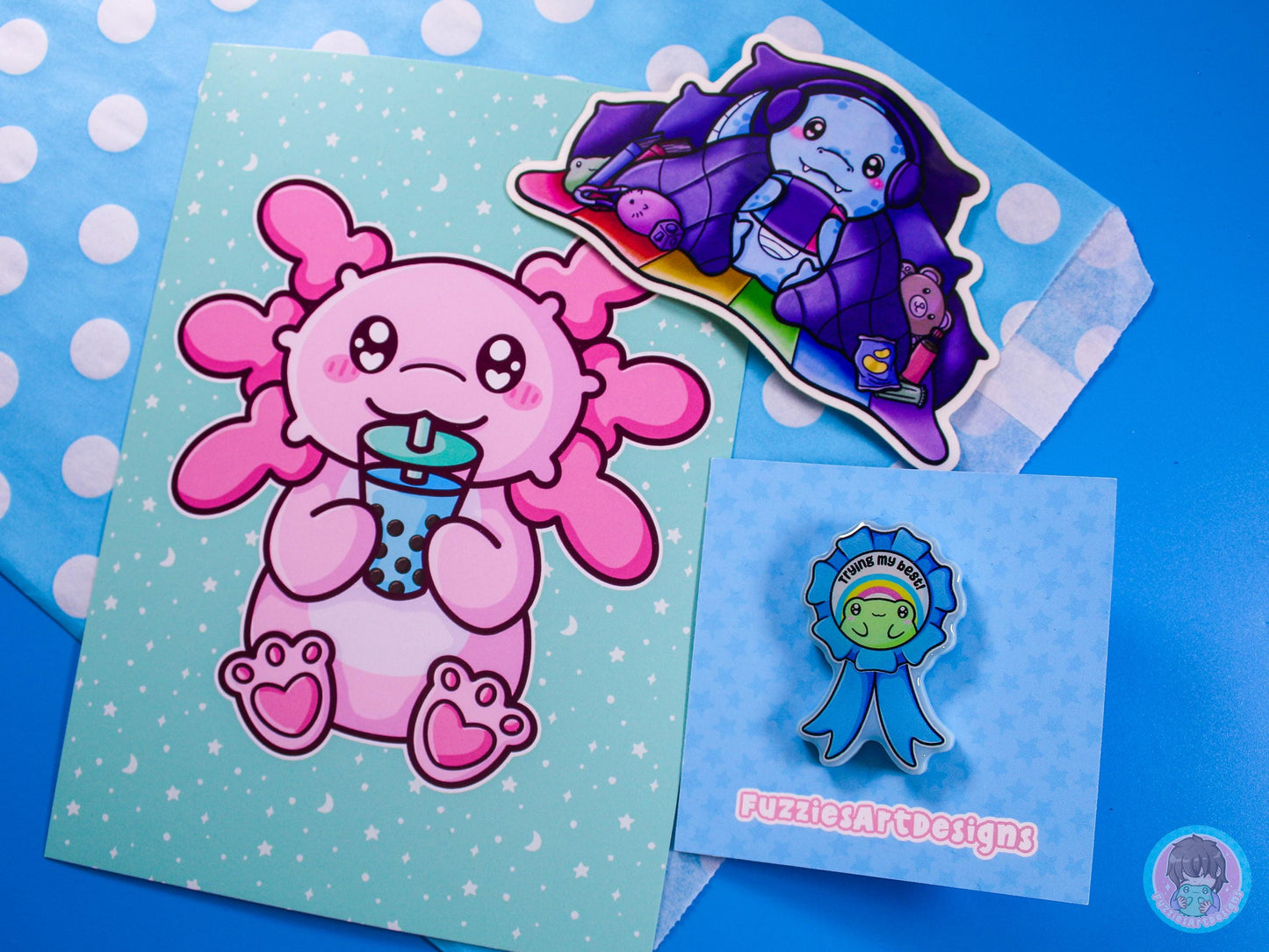Lucky Dip Bag - Includes Print, Sticker and Pin