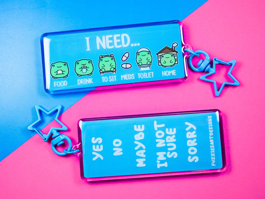 My Needs Frog Communication Keyring
