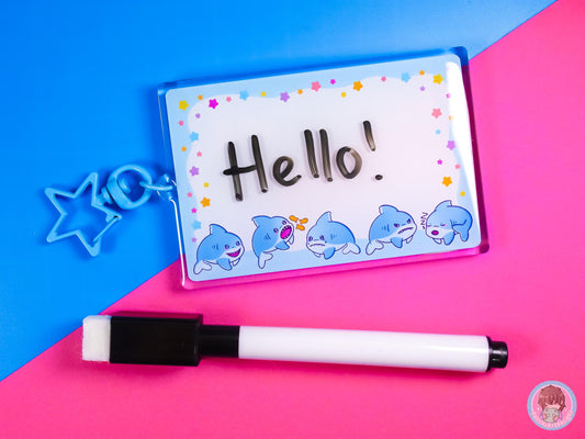 Shark Whiteboard Communication Keyring And Pen