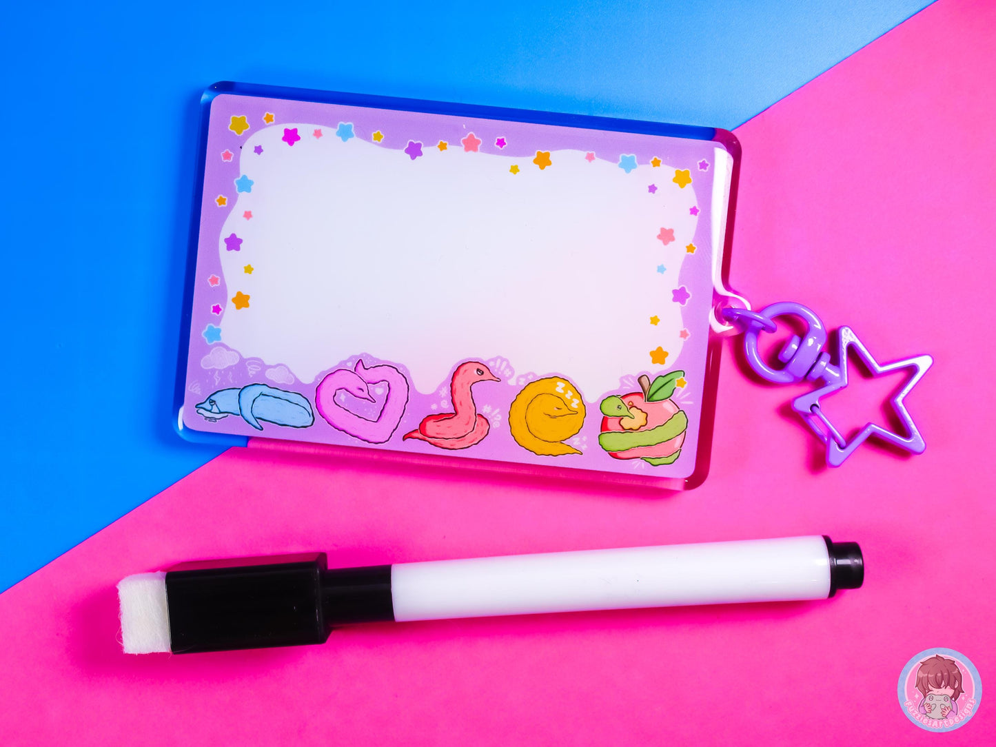 Worm On A String Whiteboard Communication Keyring And Pen