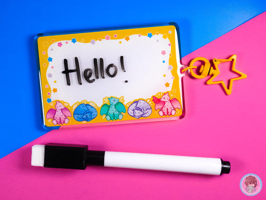 Dragon Whiteboard Communication Keyring And Pen