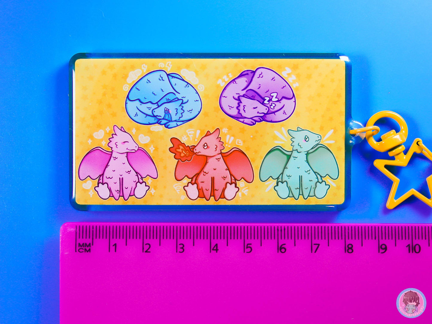 Dragon Emotion Communication Keyring