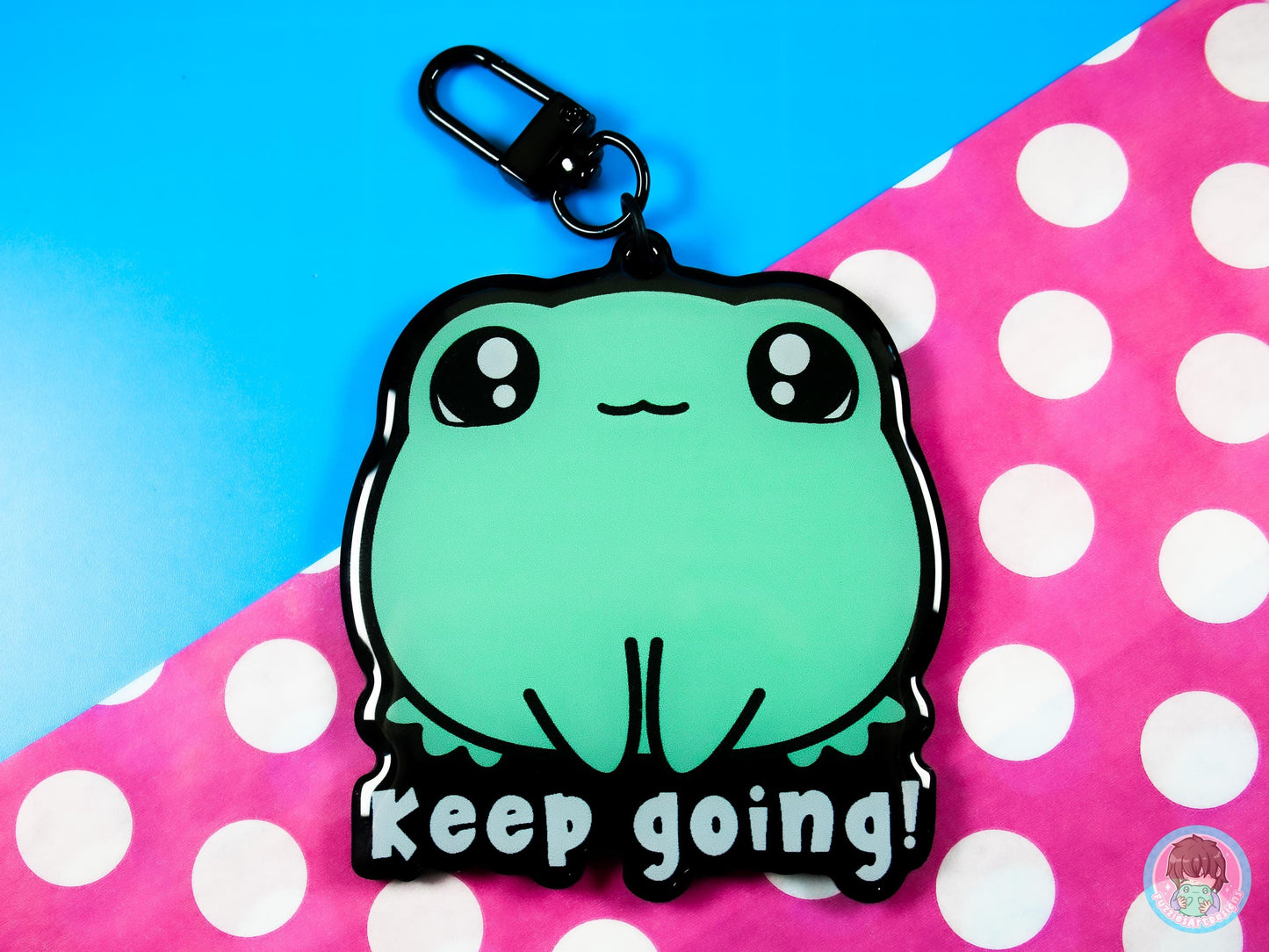 Keep Going Acrylic Keyring,