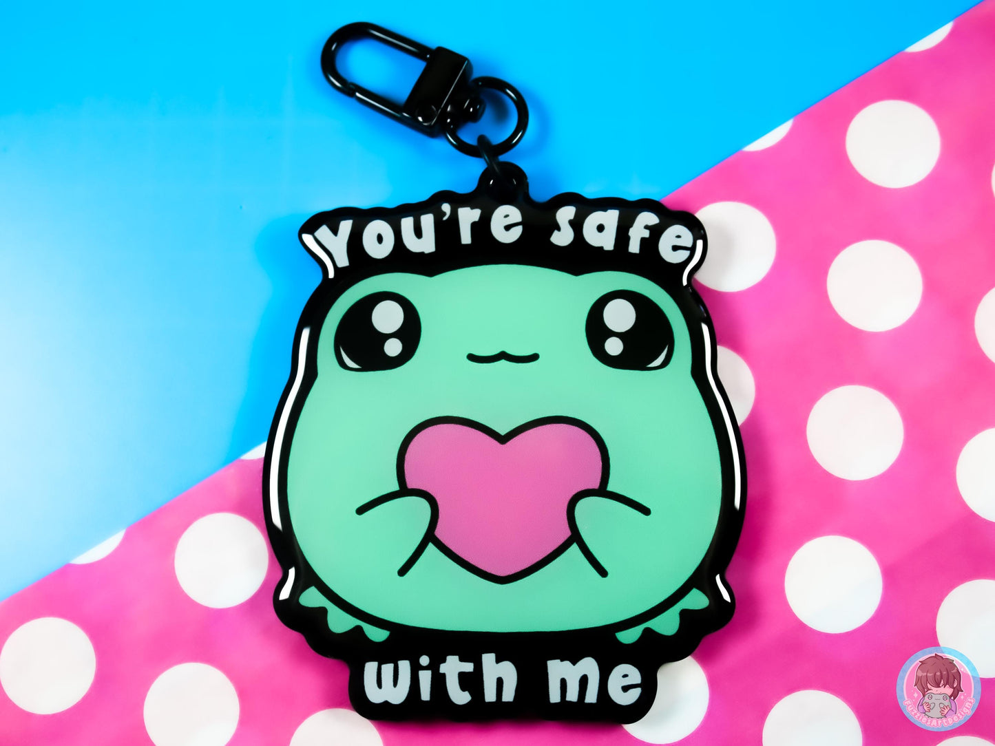 You're Safe With Me Acrylic Keyring