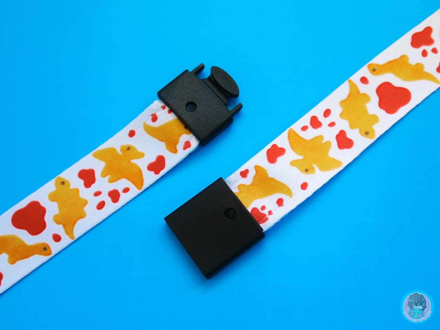 Dino Nugget Emotions Lanyard