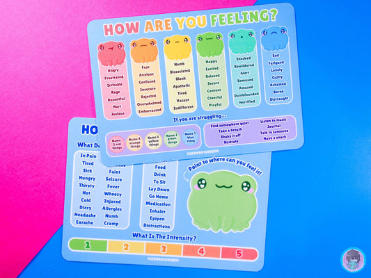 Double Sided Frog Feeling Card