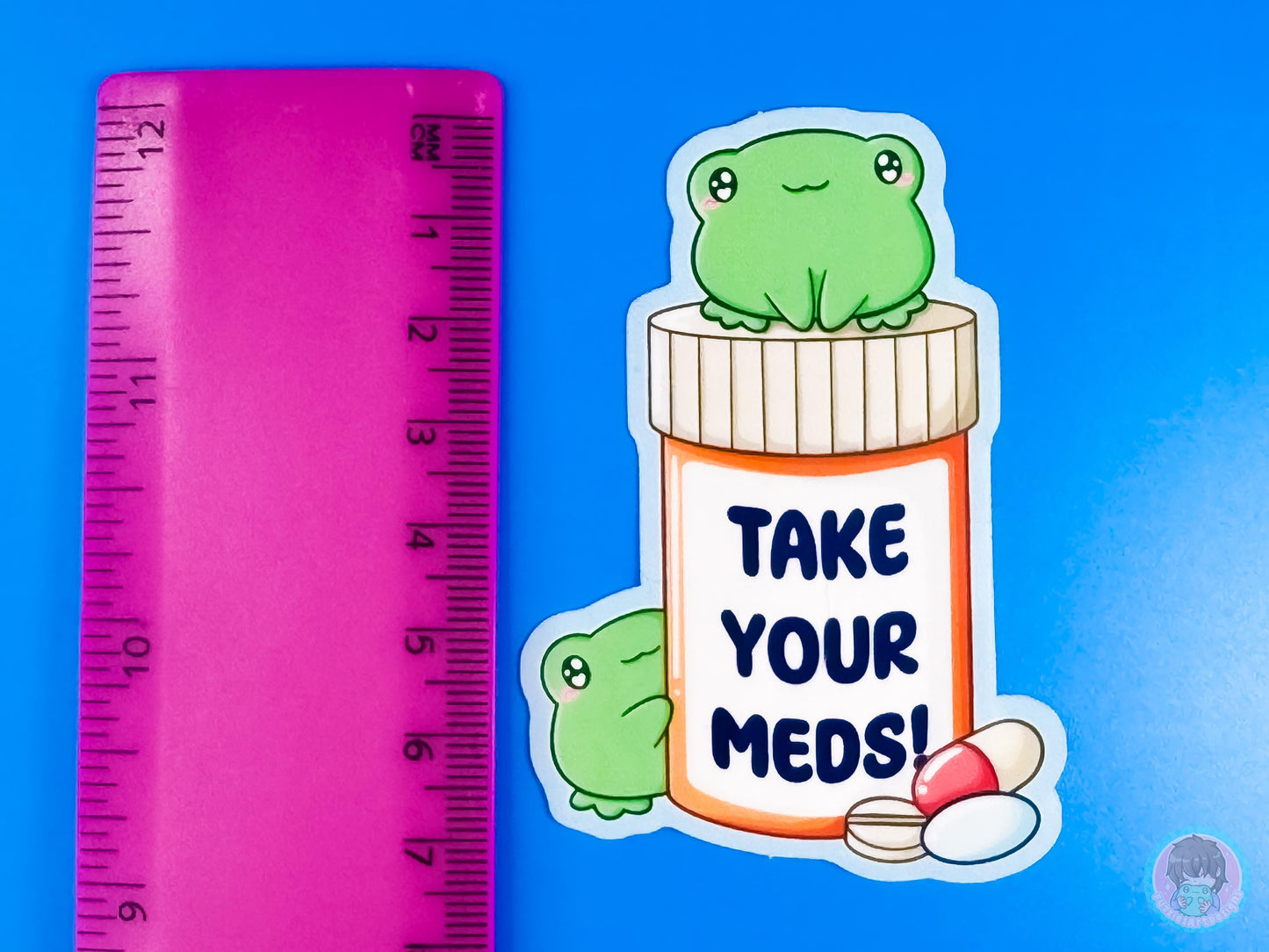 Take Your Meds Frog sticker