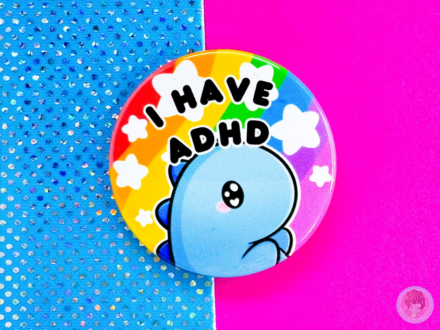 ADHD Pin Button Badge