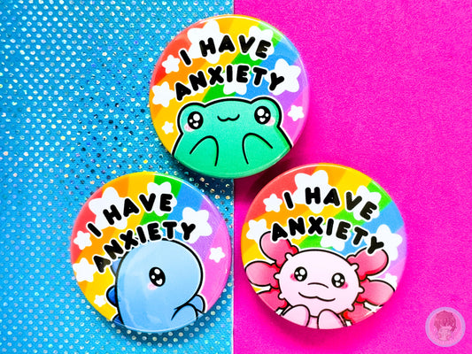 Anxiety Pin Button Badge