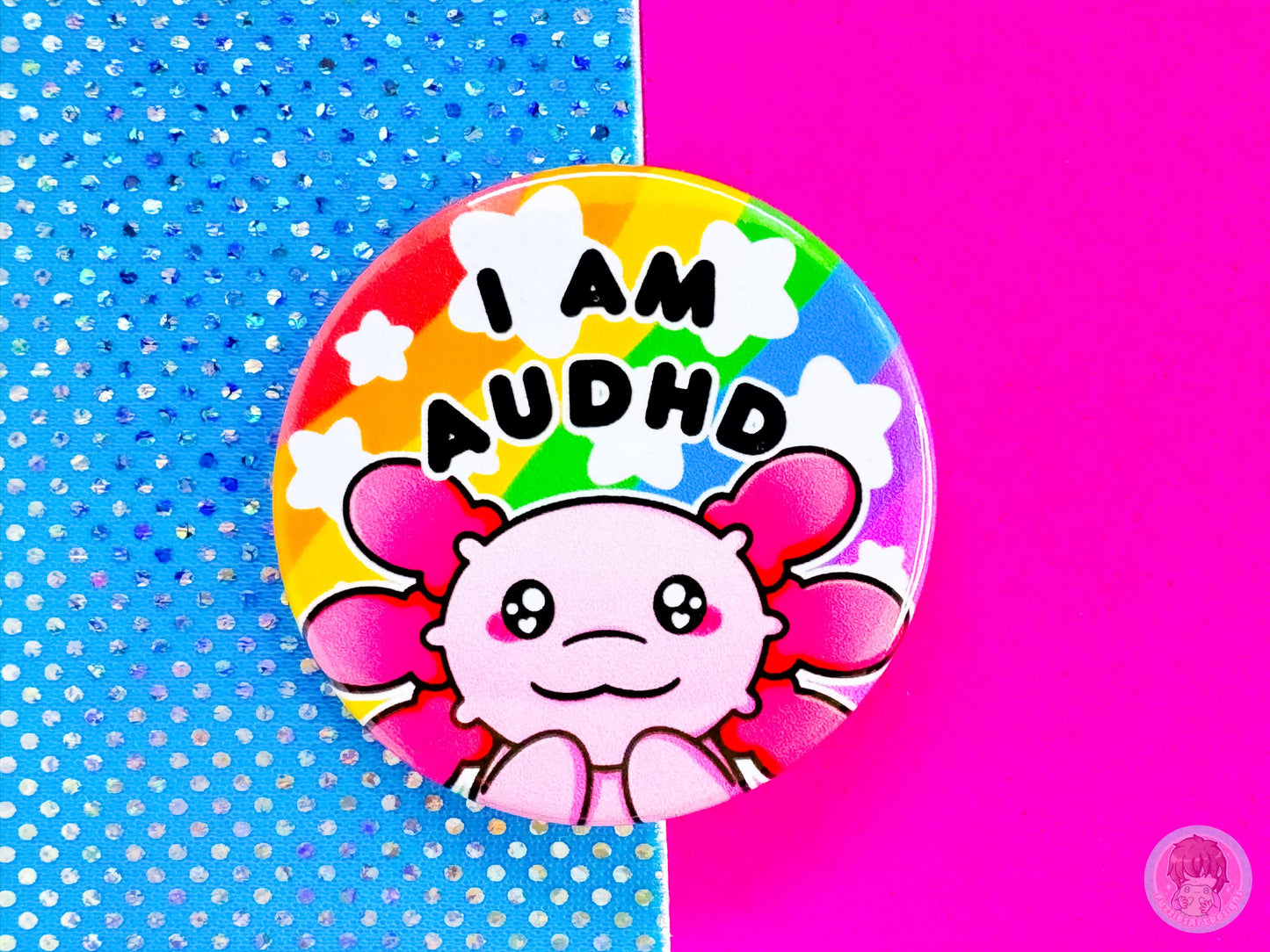 AuDHD Pin Button Badge
