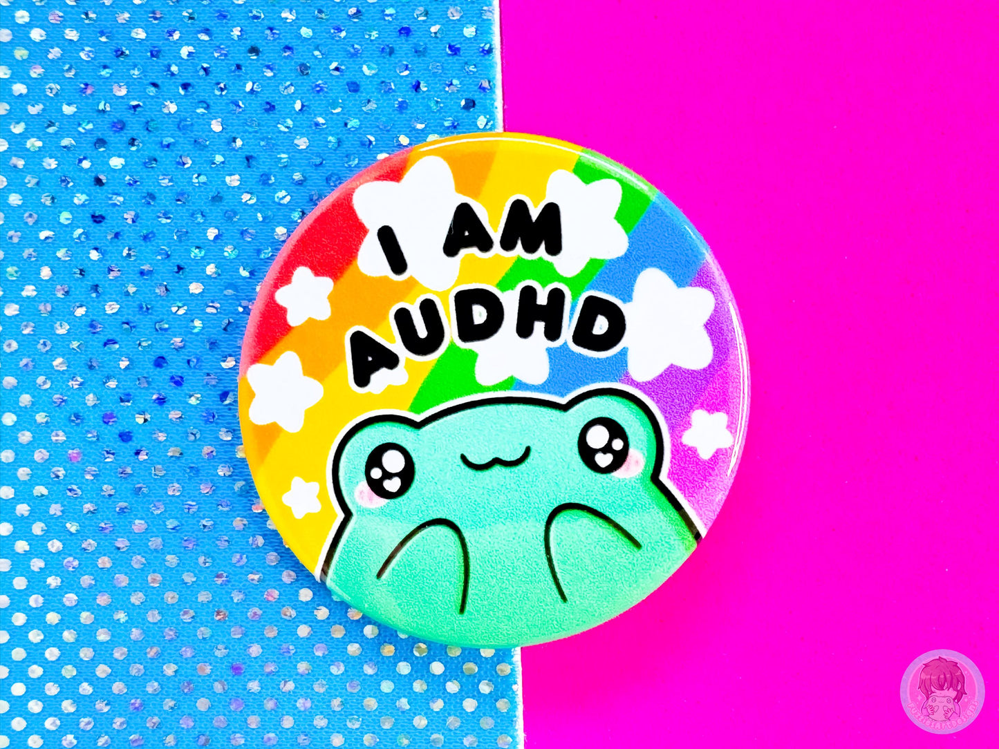 AuDHD Pin Button Badge