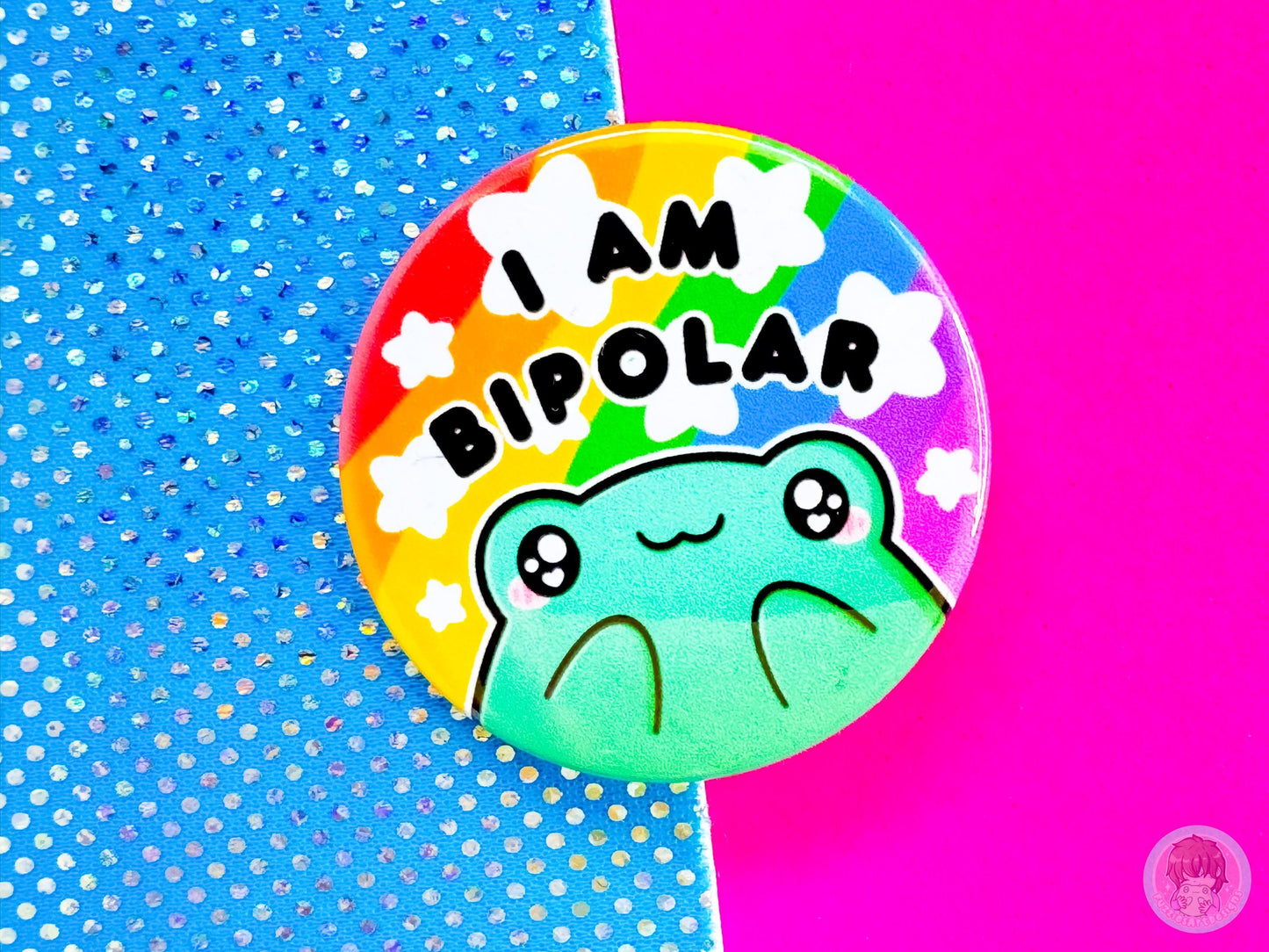 Bipolar Pin Button Badge