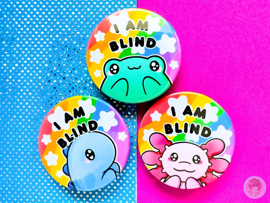 Blind Pin Button Badge