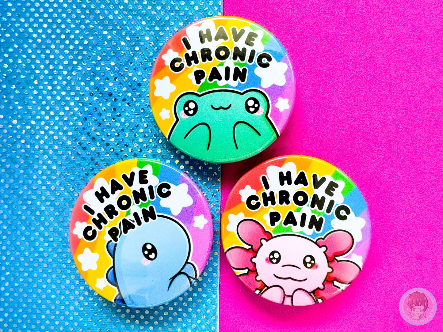 Chronic Pain Pin Button Badge