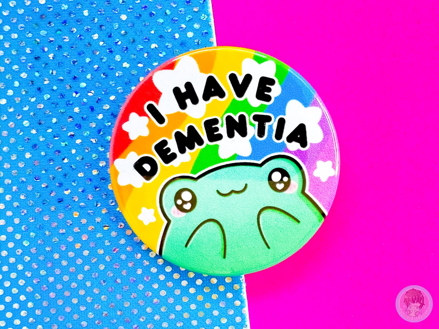 Dementia Pin Button Badge