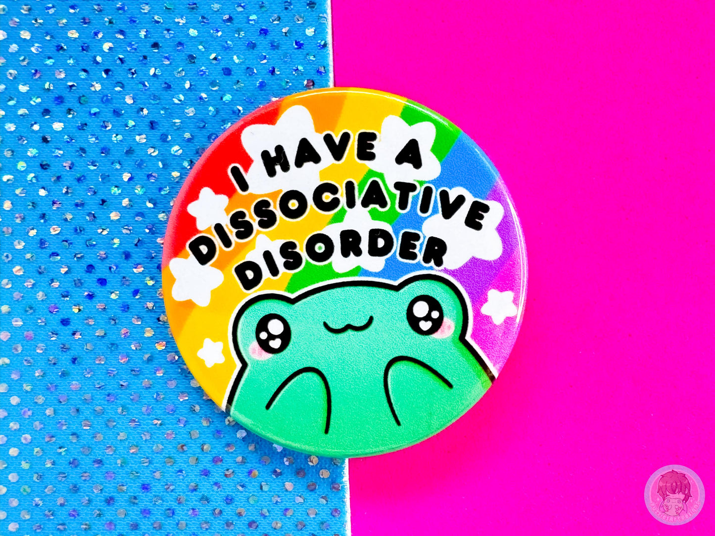 Dissociative Disorder Pin Button Badge